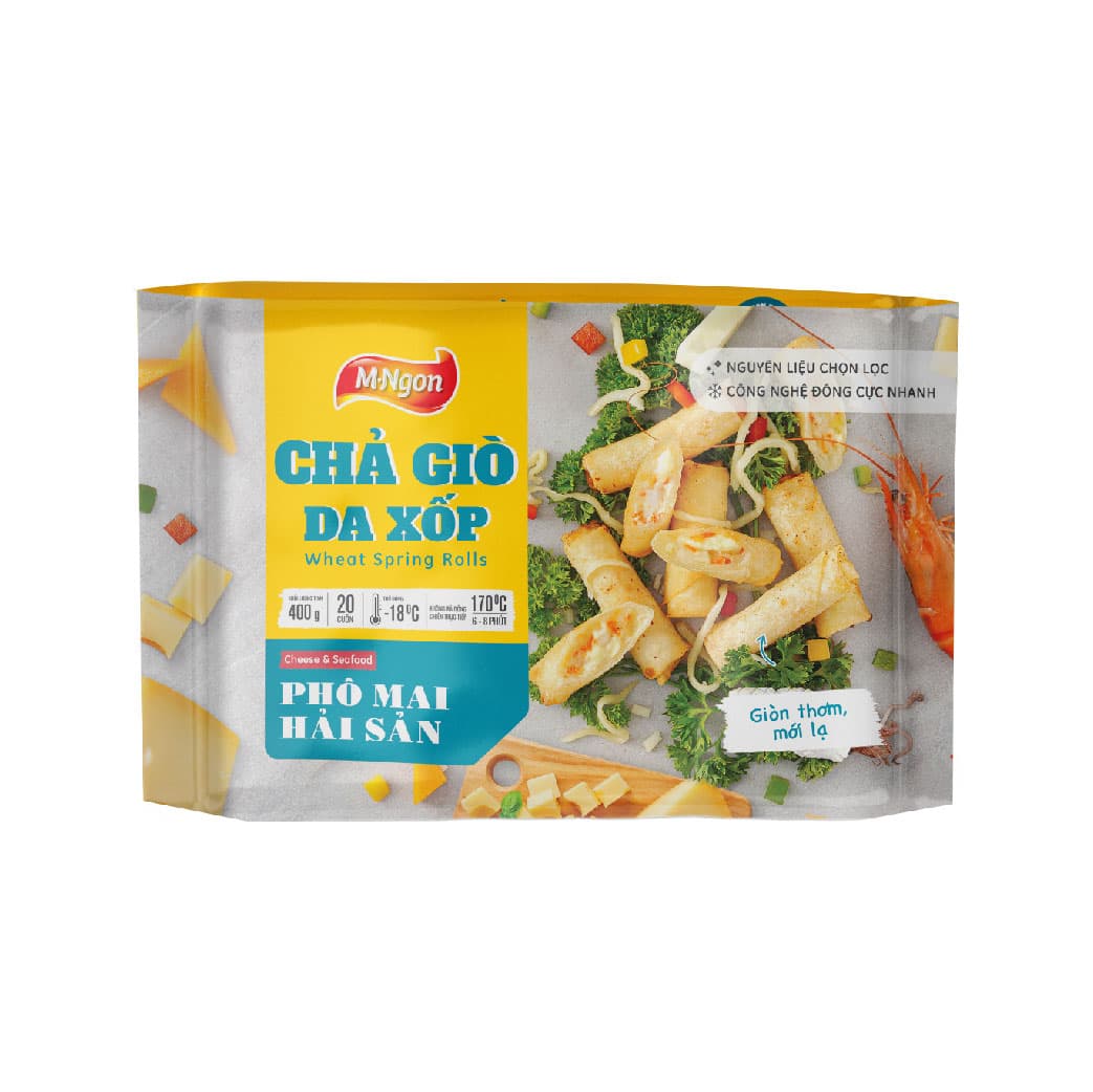 Seafood and Cheese Spring Rolls